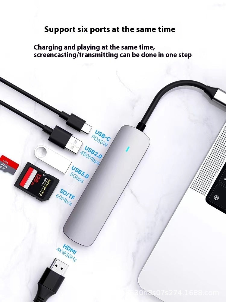 Type-c 7-in-1 Expansion Dock HDMI Projection Screen Usb Hub30 Multi-function Cable Seperater - 图片 9