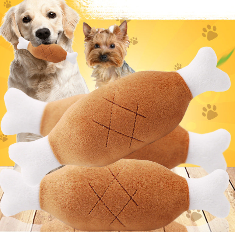 Bite-resistant Teeth Grinding Puzzle Double-headed Chicken Leg Pet Doll 75e151cc ecc3 4004 a055 d3e69b8661cb