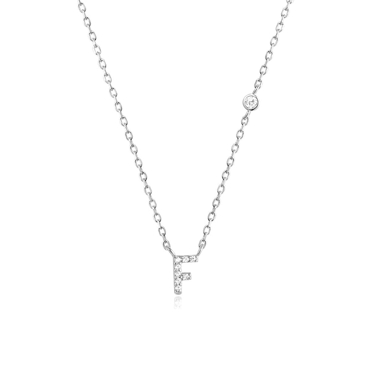 Fashion Jewelry Luxury Gold Color A-Z 26 Letters Necklace CZ Pendant For Women Cute Initials Name Necklace Fashion Party Wedd