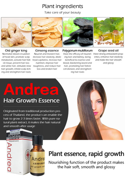 Hair Growth Anti Hair Loss Liquid 20ml Dense Hair Andrea Hairstyle Keratin Hair Care Styling Products Sunburst 7602041525048