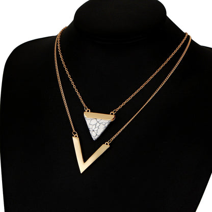Triangle turquoise pendant 7603444813625