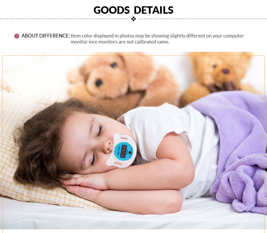 Baby pacifier digital thermometer 760980352750