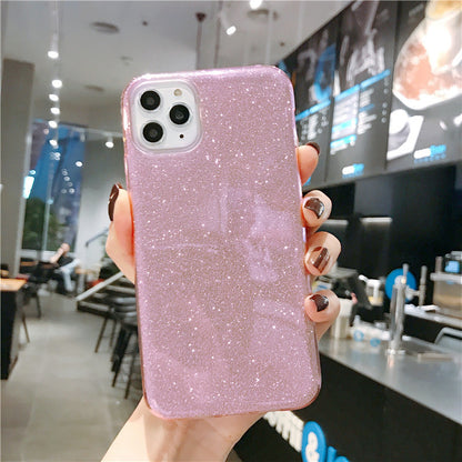 Compatible with Apple, Glitter Bling Silicone Case for iPhone 7622197269042