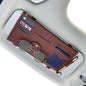 Car Sun Visor Organizer Storage Holder Full Leather Wrap 7626639140318