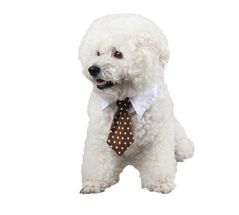 Pet bow tie tie child baby tie cartoon print small tie spot wholesale dog tie 762958441927