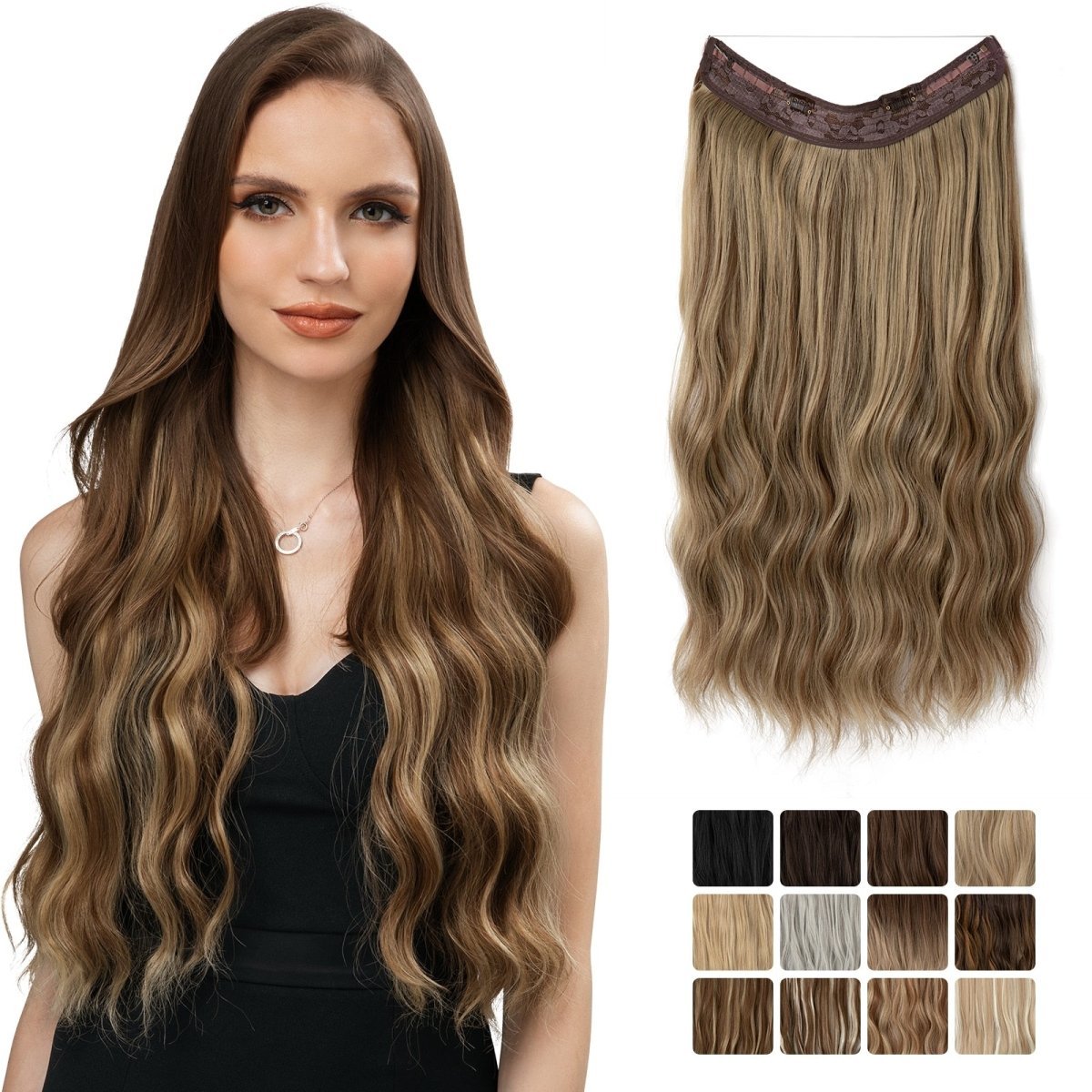European And American Style Women Corn Curler Fishing Thread Long Curly Hair  Wig 762a610a 93b4 4780 827e 90d2a3fe98e8