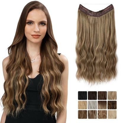 European And American Style Women Corn Curler Fishing Thread Long Curly Hair  Wig 762a610a 93b4 4780 827e 90d2a3fe98e8