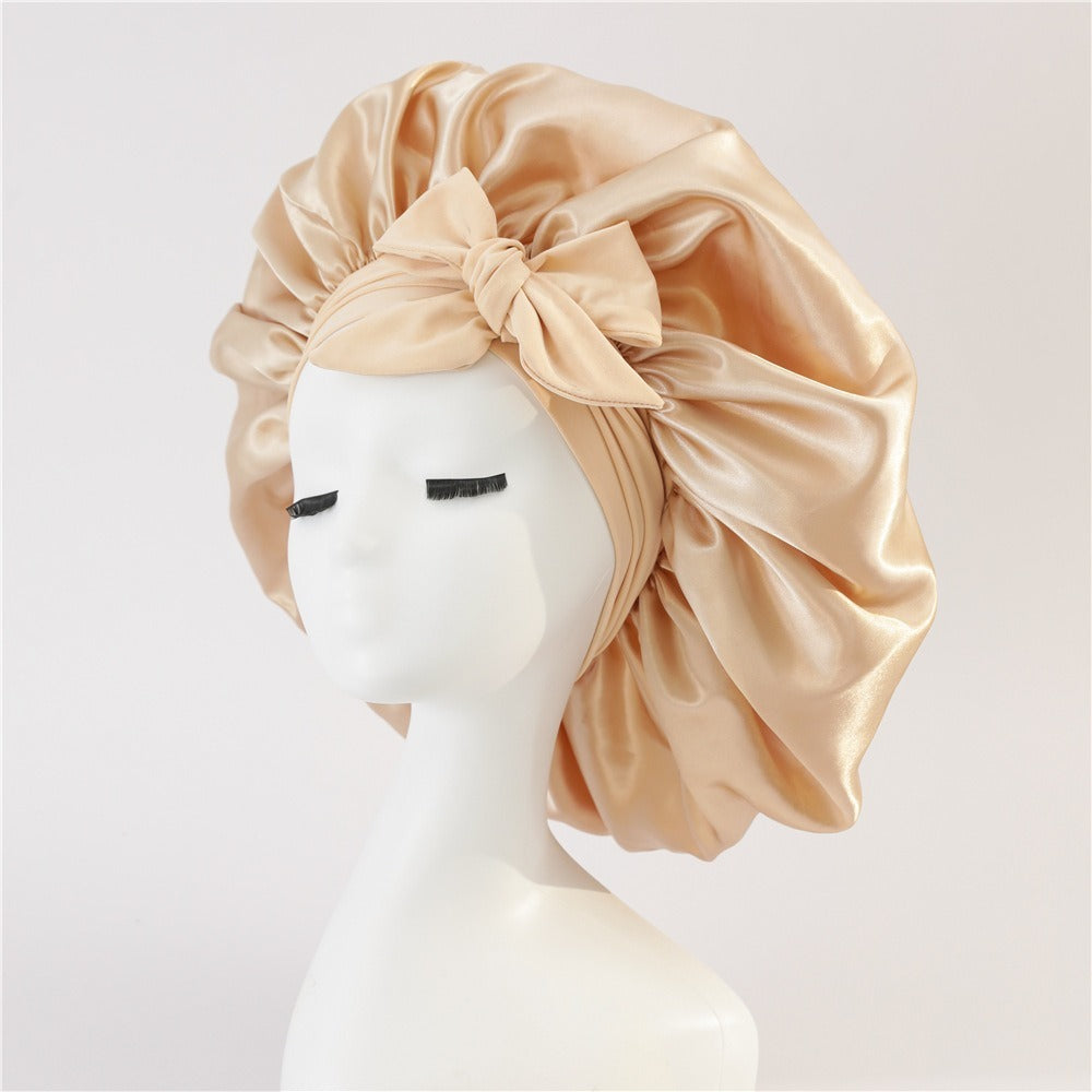 Satin Ribbon Round Bow Elastic Nightcap 762b7daa 7b16 407e ac71 bbd9dacb2fe0