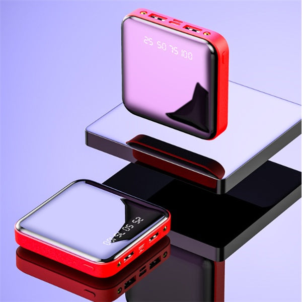 Mini Power Bank 20000 MAh Portable Mirror Digital Display Power Bank - 图片 10