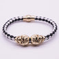 Explosion bracelet Punk style popular vintage braided skull bracelet 7648096719515