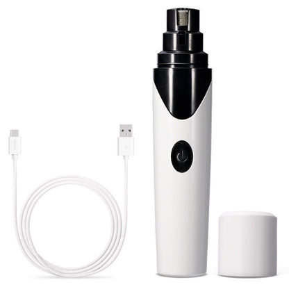 Rechargeable USB Pet Automatic Dog Nail Grinder Animal Clipper 765136504195