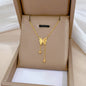 Butterfly Tassel Minimalist Gold Necklace In The Furnace 76592fe4 fe72 4ecb 9a65 b450c056480e