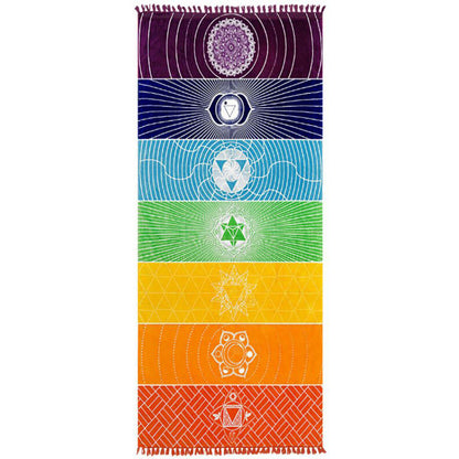Bohemia India Mandala Blanket Beach Yoga Mat 7679608528176