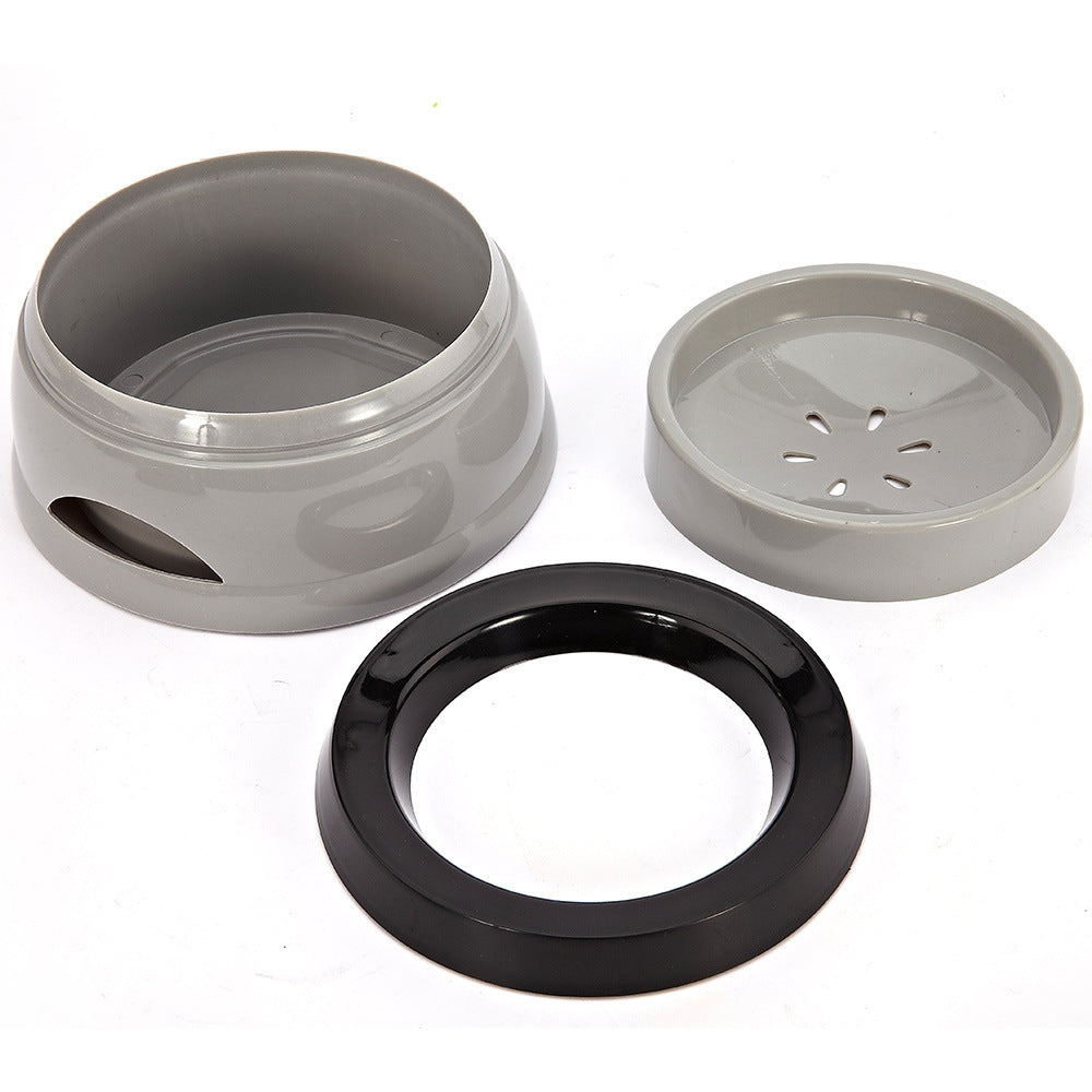 Pet Dog Bowls Floating Not Wetting Mouth Cat Bowl No Spill Drinking Water Feeder Plastic Portable Dog Bowl Support Dropshippi