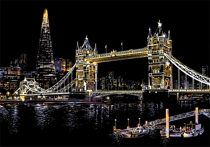 City night scratch painting 76952f70 9ed1 4478 9140 a81c9a29a128