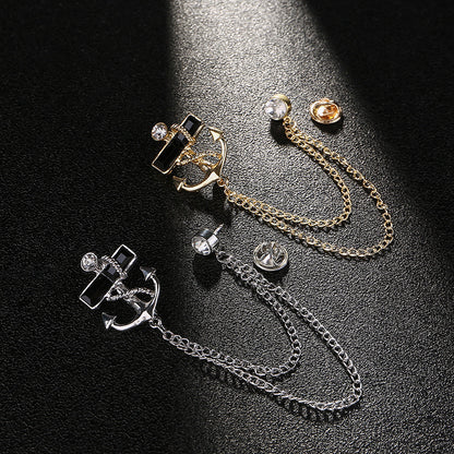 Personalized Navy Anchor Badge With Diamond Chain 76a22627 533b 4a5d b73e 09eecd72ad3e