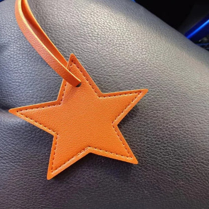 Leather Five-pointed Star Keychain Pendant Bag Ornament 76a65b28 b253 4dc4 99fb ae5144515fa1