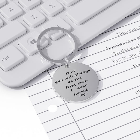 Creative Thanksgiving Father Stainless Steel Lettering Keychain 76be4e54 c584 4e07 b15d e4f61c4c1f66