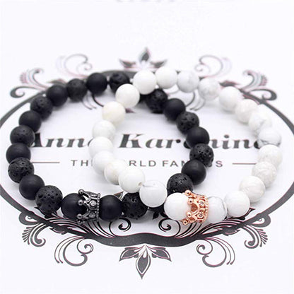 Agate Crown Energy Volcanic Stone Bracelet 76be8ad8 e39f 4c5d ad4f b809e341dc68