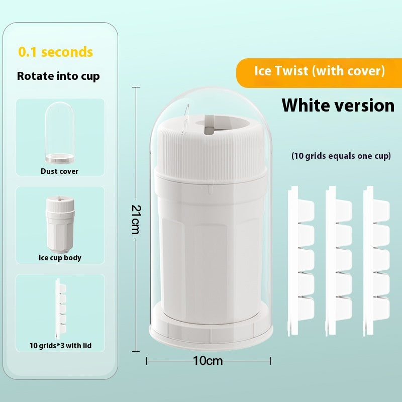 Twisting Ice Cup Rotating Release Ice Cube Trays Rotation With Cover Ice Block Mold For Freezer Home Refrigerator Storage 76c