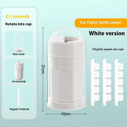 Twisting Ice Cup Rotating Release Ice Cube Trays Rotation With Cover Ice Block Mold For Freezer Home Refrigerator Storage 76c