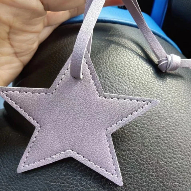 Leather Five-pointed Star Keychain Pendant Bag Ornament 76e64ae1 371a 4c42 8ffa c528d7746b36