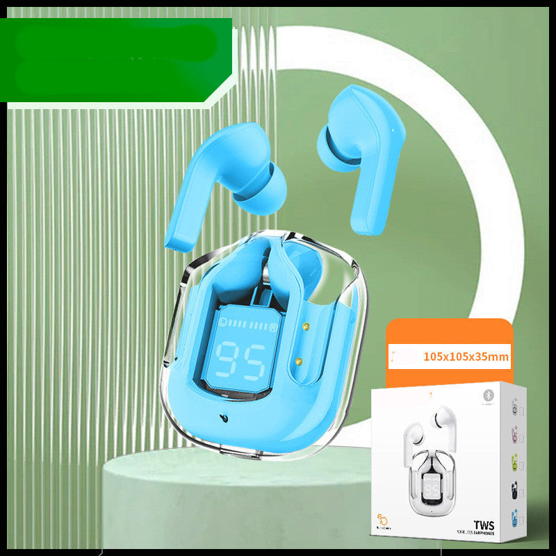 New Mini Transparent Wireless Bluetooth Headset Digital Display ENC Noise Reduction True Wireless Sports Music 77131465 c82a 