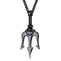 Titanium steel trident necklace 771766567425
