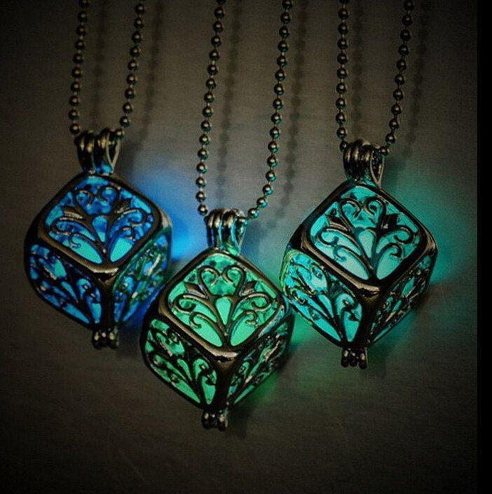 Square Life Tree Hollow Night Glowing Necklace Necklace Life Tree Pendant Necklace 772457026539 5105c3f5 b5f5 478e be22 6c468