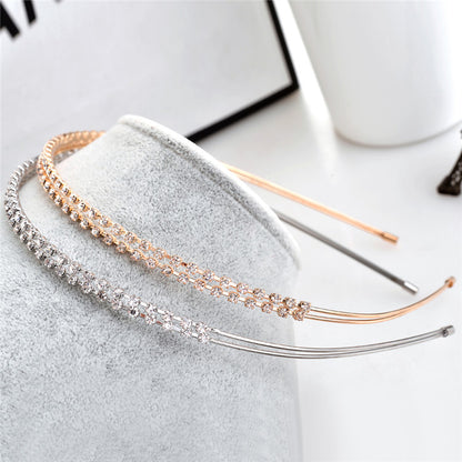 Double Layer Rhinestone Headband Exquisite Diamond 7737c53d d383 4bc6 8c56 d4c6409c583e