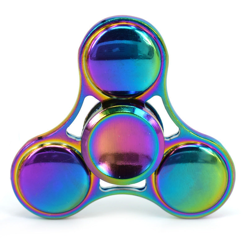 Colorful Whirlwind Triangle Fingertip Gyro Clover Cool Alloy UFO Inter Finger Gyro 773cf443 e779 4ccd 94db 9474fa822628