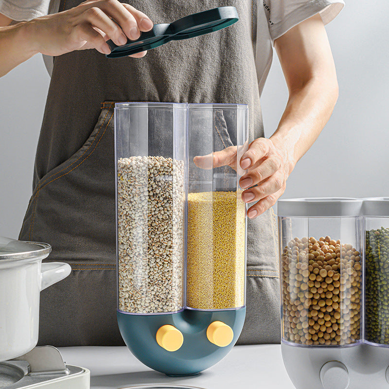 Kitchen supplies small general merchandise grain storage box food sealed can household grain storage tank plastic can 7741113