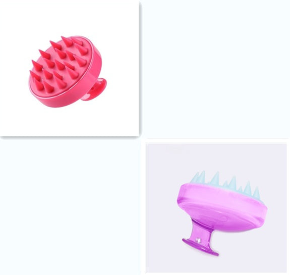 Silicone Shampoo Brush Massage Scalp Hair Brush 774656059504