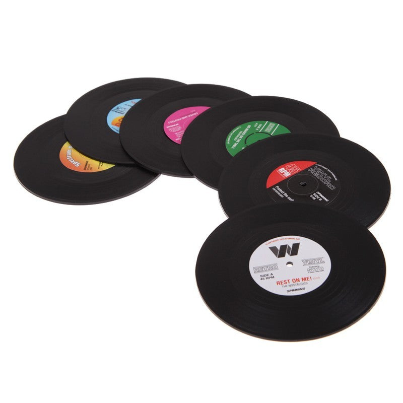 Retro CD - cup vinyl cup - vinyl cup cushion vinyl cup for anti-skid insulation 7750773559108