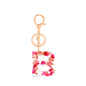 Petal Resin Keychain English Alphabet Pendant 7756ec83 17f5 4fc1 894b 3822e010f73a