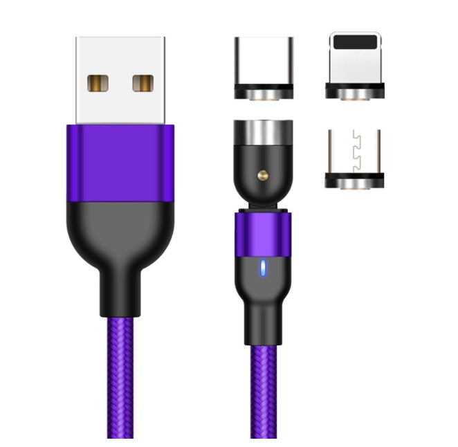 Essager Rotate Magnetic Cable 360 Degree USB Type C Charging Cable Fast Charging Magnet Charger 540 Rotate Micro Magnetic Cable - 图片 14