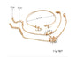 Modyle   Gold Color Crystal Wedding Bracelets Set CZ Stone Heart Bracelets Bangles For Woman 777964373944