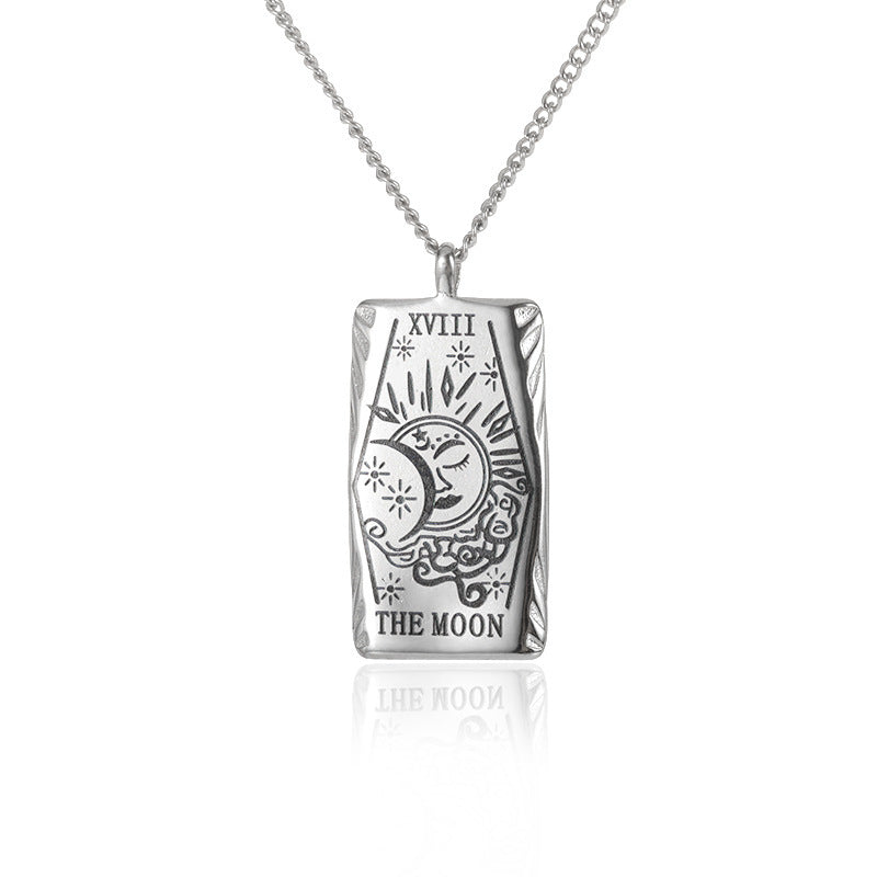 New Personalized Simple Stainless Steel Square Card Necklace 7781fafc e731 434f 8c44 03e4b2728fb8