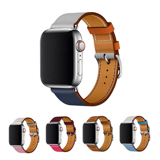 Contrast leather strap 77837237085