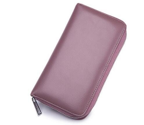 Rfid Many Departments Men Wallet Cow Genuine Leather 36 Slots Card Holder Cell Phone Pocket Male Wallets Clutch Man Long Purs