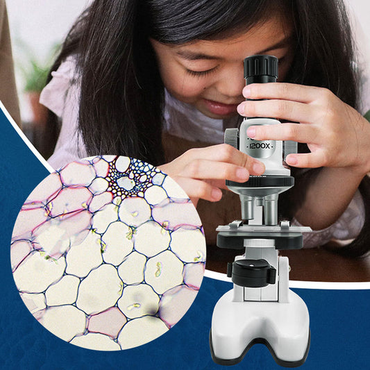 High Definition 1200x Microscope Toy Set Primary School Biological Science Experiment 779e3572 ea19 4ac9 b824 8c06af6a776f