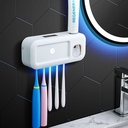 Punch-free Multifunctional Disinfection Toothbrush Holder 77d560a1 d329 4eae 9878 8b8f8b86b7bf