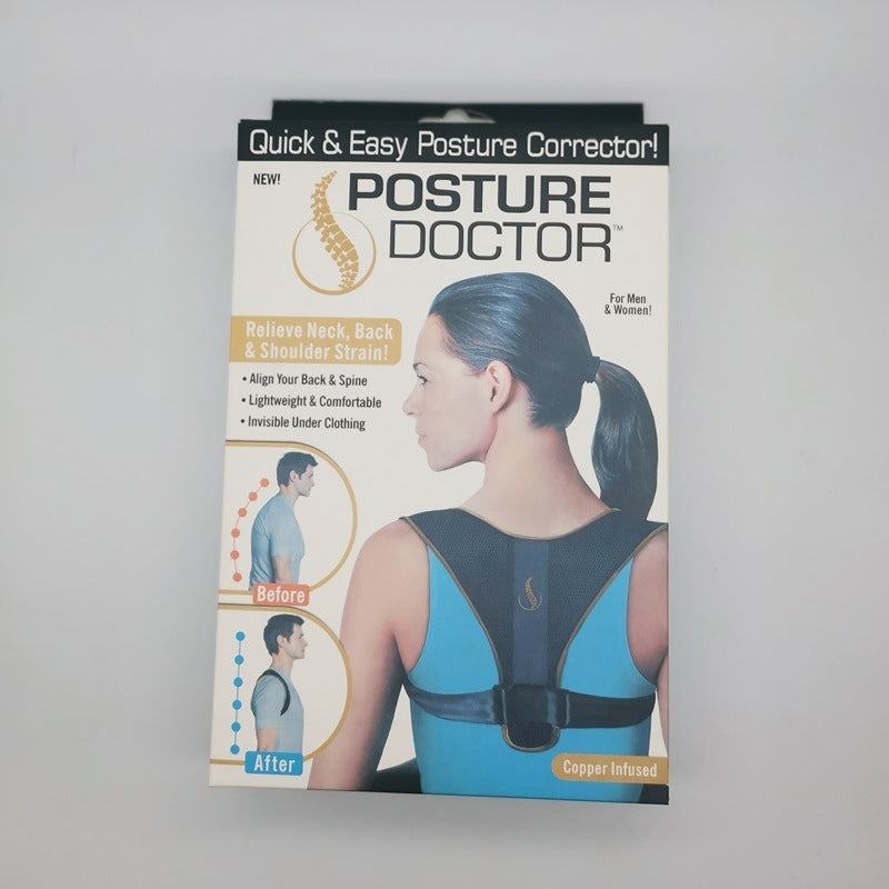 Clavicular Belt Back Posture Orthotics Band Anti-Humpback Sitting Posture Bunion Corrector Shoulder Adjustable Posture 77e90a