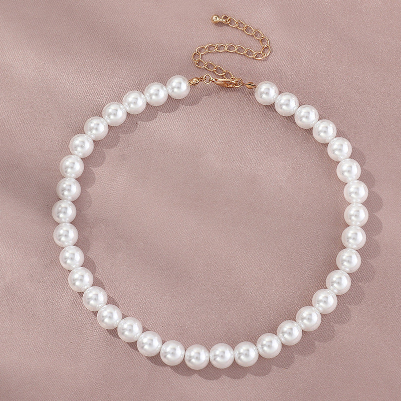Elegant Round  Pearl Necklace Temperament Pearl Necklace 77f28e45 9eb6 4aa9 b6c5 bde6deb00c57