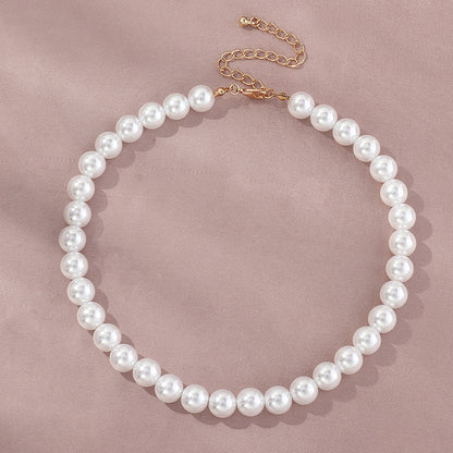 Elegant Round  Pearl Necklace Temperament Pearl Necklace 77f28e45 9eb6 4aa9 b6c5 bde6deb00c57