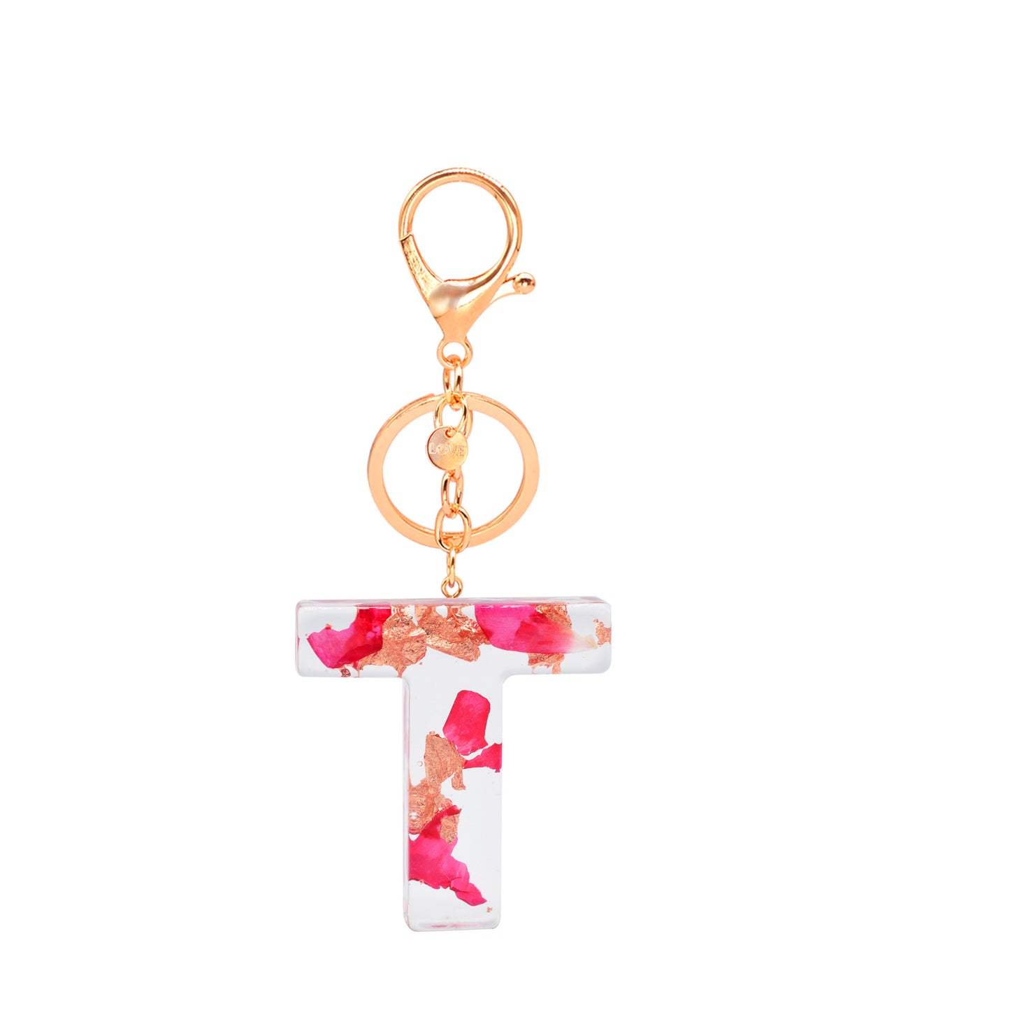 Petal Resin Keychain English Alphabet Pendant 78211053 218f 463a 9824 4696616f930f