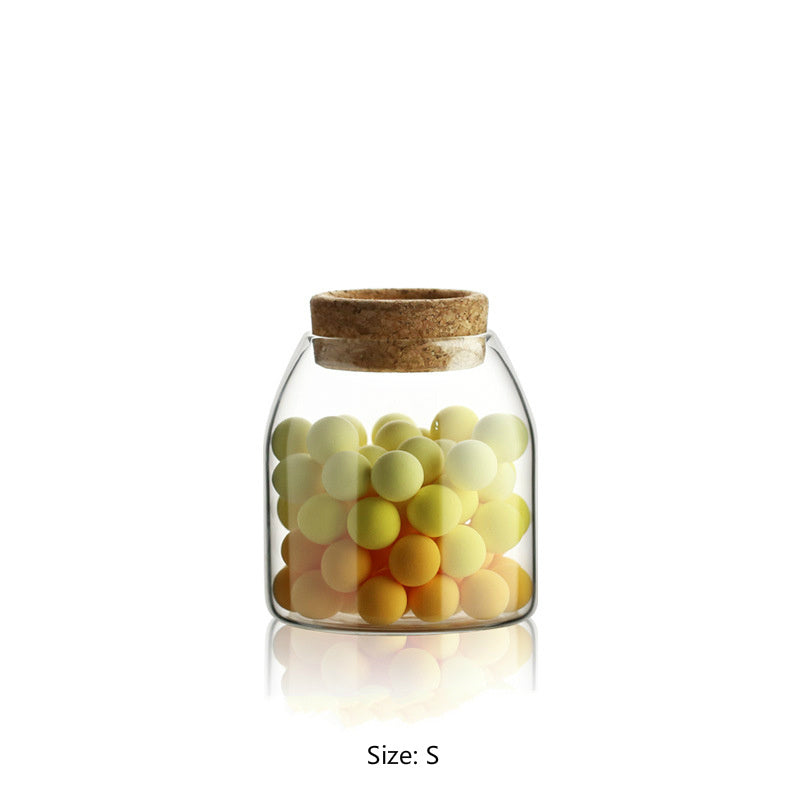 Kitchen food storage tank transparent glass sealed jar 782683039130