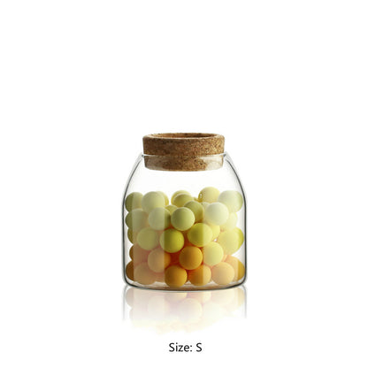 Kitchen food storage tank transparent glass sealed jar 782683039130
