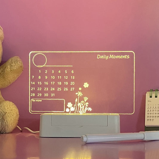 Bedside Message Writing Board Acrylic Night Light 782d4a86 5e47 469f b690 c0daa97d3370