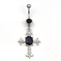 Human Body Puncture Belly Dance Accessories Diamond Cross Navel Stud 783120b3 e644 4c13 a93a fd446f55a0c0